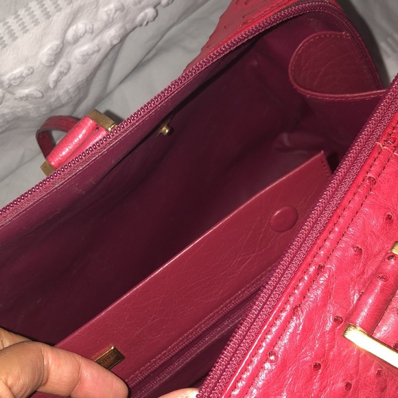 Exotic Ostrich leather Italy bag Authentic - Picture 8 of 17